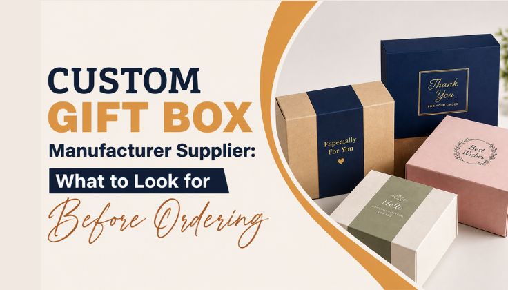 Custom Gift Box Manufacturer Supplier What to Look for Before Ordering